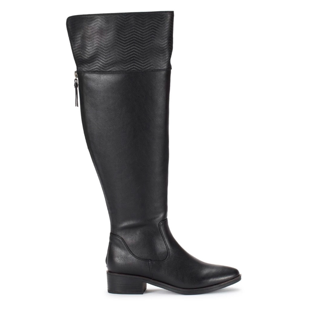 NEW [Baretraps] Marcela Black Wide-Calf Tall Over-The-Knee Boots Women’s Sz 5.5 - Picture 2 of 13